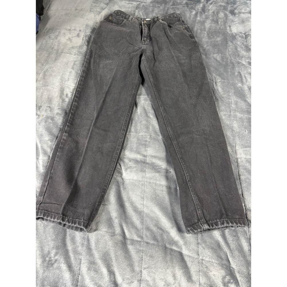 Bugle Boy Vintage 90s Black High Rise Tapered Leg Cotton‎ Jeans 8 Short 5429